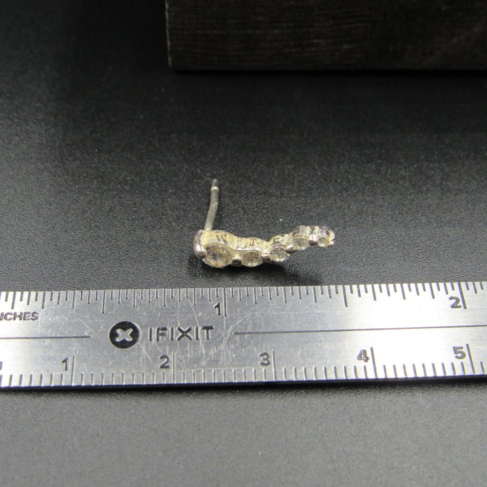 Sterling Rustic Journey Cubic Zirconia Earrings - Picture 6 of 7